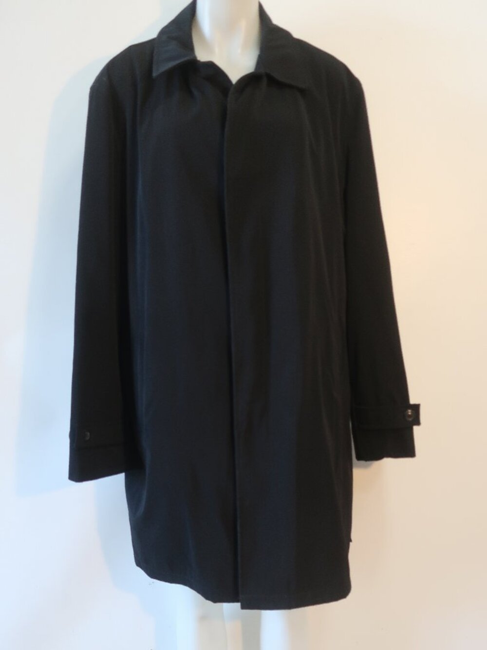 Mens Joseph Abboud Black (Item-30) Detachable Wool Blend Lined Trench Coat XL